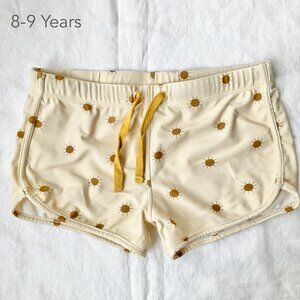 💙2/$25 Rylee & Cru 8-9 Years Sun Yellow Swim Shorts Summer Water Girls Kids